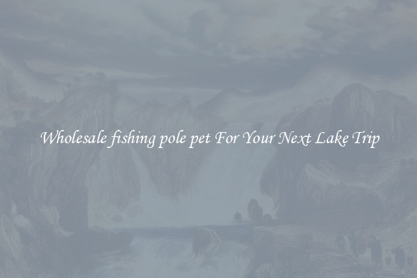 Wholesale fishing pole pet For Your Next Lake Trip