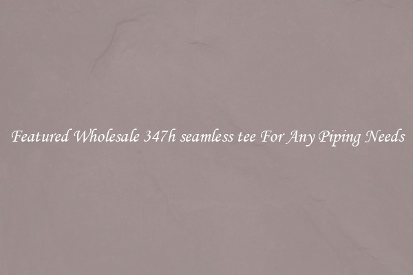 Featured Wholesale 347h seamless tee For Any Piping Needs