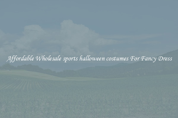 Affordable Wholesale sports halloween costumes For Fancy Dress