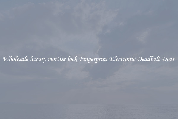 Wholesale luxury mortise lock Fingerprint Electronic Deadbolt Door 