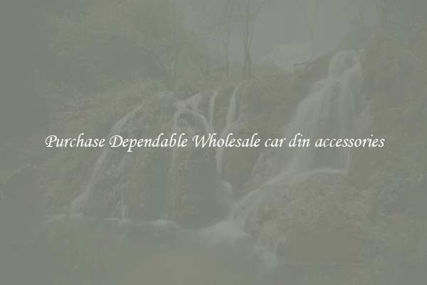 Purchase Dependable Wholesale car din accessories