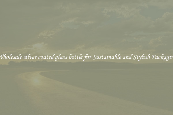 Wholesale silver coated glass bottle for Sustainable and Stylish Packaging
