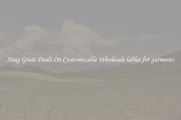 Snag Great Deals On Customizable Wholesale lables for garments