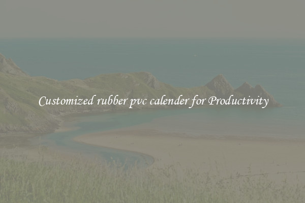 Customized rubber pvc calender for Productivity