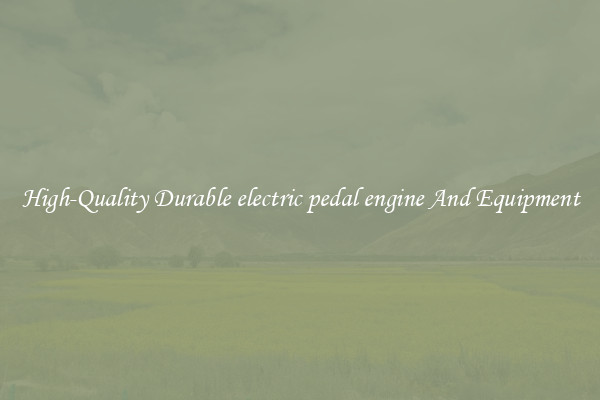 High-Quality Durable electric pedal engine And Equipment