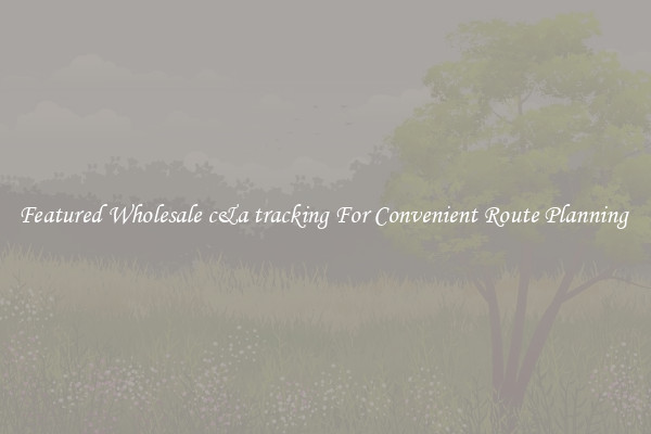 Featured Wholesale c&a tracking For Convenient Route Planning 