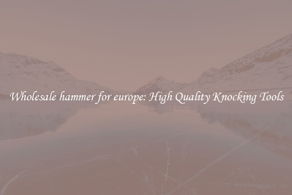 Wholesale hammer for europe: High Quality Knocking Tools