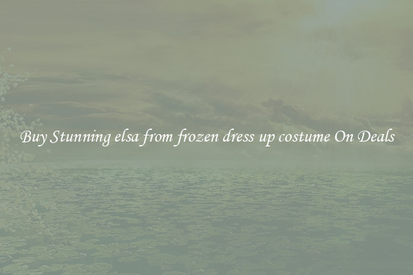 Buy Stunning elsa from frozen dress up costume On Deals