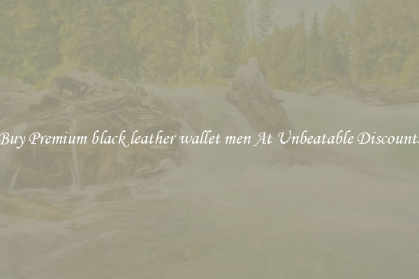 Buy Premium black leather wallet men At Unbeatable Discounts