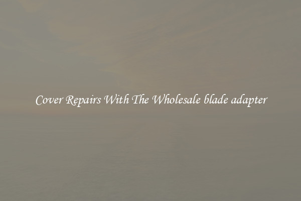  Cover Repairs With The Wholesale blade adapter 