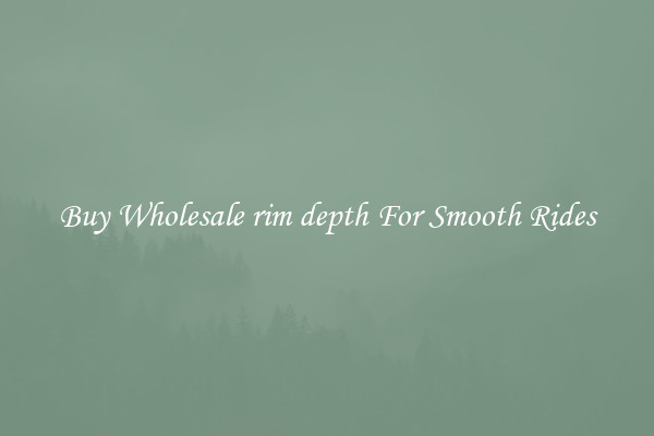 Buy Wholesale rim depth For Smooth Rides